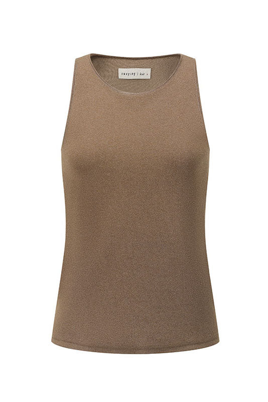 SWAYING 25 Early Autumn Lock Edge Tank Vest SW-SW25PF1T03C2-QZ Light Brown